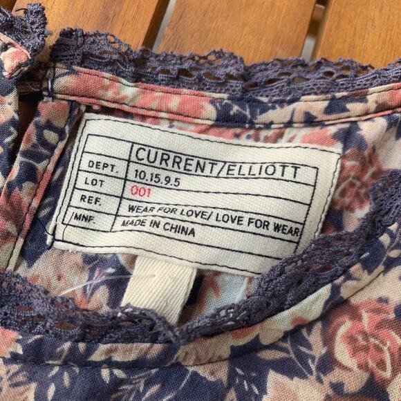 CURRENT/ELLIOTT - Mini Phoenix Floral Peplum Top - Picture 4 of 8